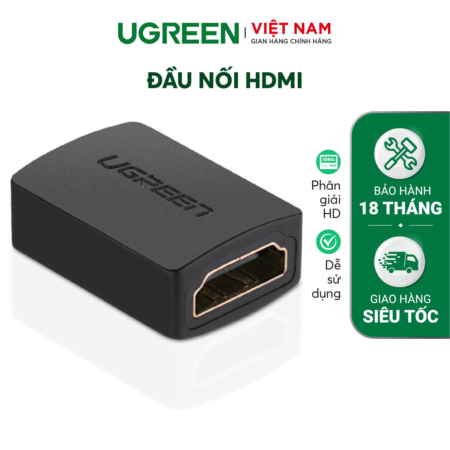 Đầu nối HDMI cái sang HDMI cái UGREEN 20107 – Ugreen Việt Nam