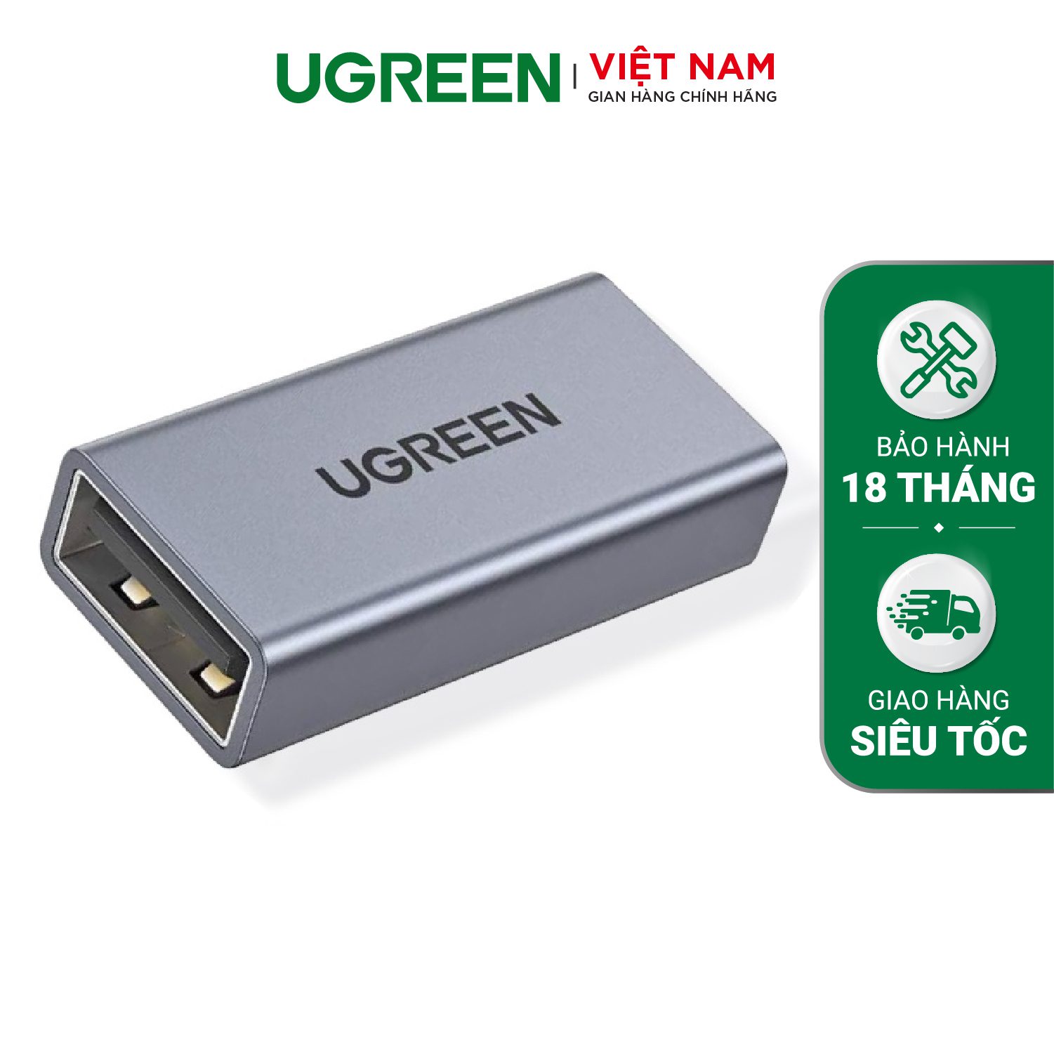 Đầu nối USB 3.0 UGREEN 20119 - Chất liệu hợp kim tản nhiệt tốt - Tốc độ truyền lên đến 5G - Thiết kế nhỏ gọn, dễ sử dụng – Ugreen Việt Nam