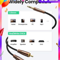 Cáp chuyển đổi 3.5mm sang 2 đầu RCA UGREEN AV170