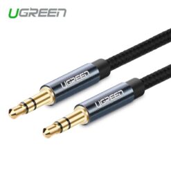 Dây âm thanh 3.5mm UGREEN AV112 Vỏ bện vải sợi tổng hợp dài từ 0.5-5m