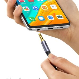 Cáp 3.5mm hỗ trợ Mic và tai nghe UGREEN AV183 dây bện