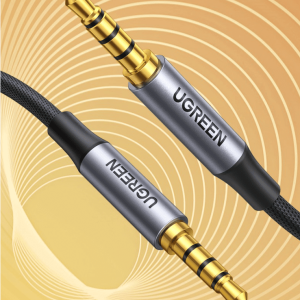 Cáp 3.5mm hỗ trợ Mic và tai nghe UGREEN AV183 dây bện