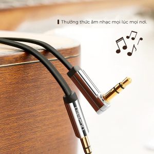 Dây Audio 3.5mm dẹt 1 đầu vuông 90 độ TPE UGREEN AV119 14 Dây Audio 3.5mm dẹt 1 đầu vuông 90 độ TPE UGREEN AV119
