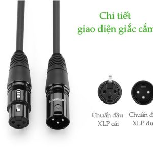 Dây nối dài XLR (Cannon) 3-pin UGREEN AV130