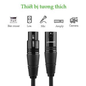 Dây nối dài XLR (Cannon) 3-pin UGREEN AV130