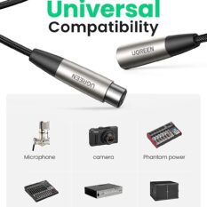 Dây Audio nối dài MIC XLR dây dù bện UGREEN AV185