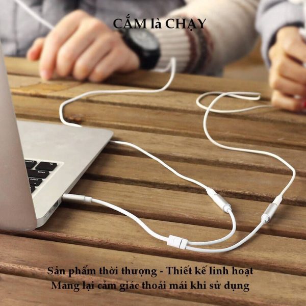 Cáp chia 3.5mm 1 ra 2 cổng tai nghe UGREEN AV123
