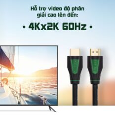 Dây cáp HDMI 2.0 4K/60Hz UGREEN HD116 thuần đồng khử Oxy hóa, dài 0.5m 1m 2m 3m - Tương thícmartTV, đầu DVD, Set top box, máy chiếuh với S