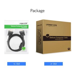 Cáp VGA tròn 2 đầu đực màu đen Ugreen VG101