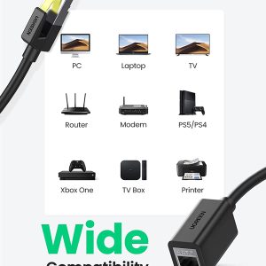 Dây cáp mạng nối dài Cat7 lõi đồng 10Gbps UGREEN NW148 12 Dây cáp mạng nối dài Cat7 lõi đồng 10Gbps UGREEN NW148