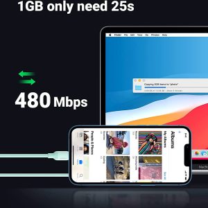 Cáp sạc nhanh type C sang lightning dài 1m UGREEN US387