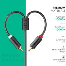 Dây chuyển đổi 3.5mm ra 2RCA (HOA SEN) Dài 1-8m UGREEN AV102 - 10510-2m