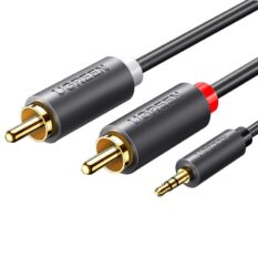 Dây chuyển đổi 3.5mm ra 2RCA (HOA SEN) Dài 1-8m UGREEN AV102 - 10510-2m