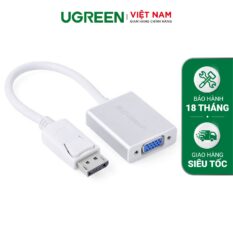 Dây chuyển đổi DisplayPort sang VGA+Audio converter (Vỏ nhôm) dài 25cm UGREEN DP106