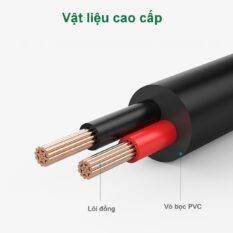 Dây chuyển nguồn UGREEN US277 - Chuyển USB 2.0 sang DC 3.5mm, dây dẫn thuần đồng chất lượng cao