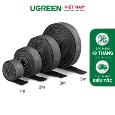 Dây dán Velcro UGREEN LP124 Tiện dụng màu xám, không xù lông - Hàng phân phối chính thức