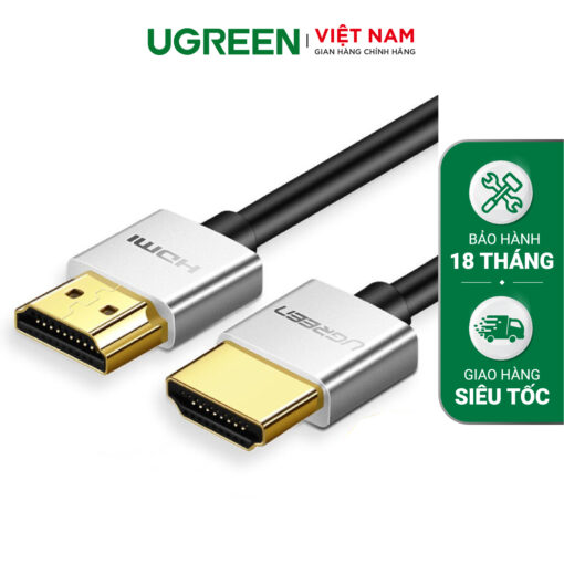 Dây HDMI 2.0 thuần đồng hỗ trợ 10Gbps, đầu hợp kim, dài từ 1-10M UGREEN HD117