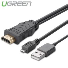 Dây MHL Micro USB (5 chân) sang HDMI cho android lên TV máy chiếu dài 3M UGREEN MH101 20138 (Đen).