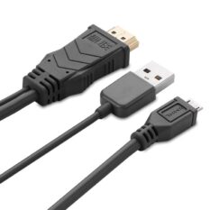 Dây MHL Micro USB (5 chân) sang HDMI cho android lên TV máy chiếu dài 3M UGREEN MH101 20138 (Đen).