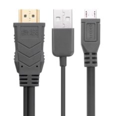 Dây MHL Micro USB (5 chân) sang HDMI cho android lên TV máy chiếu dài 3M UGREEN MH101 20138 (Đen).