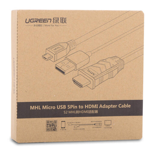 day mhl micro usb 5 chan sang hdmi cho android len tv may chieu dai 3m ugreen mh101 20138 den 6