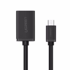 Dây Micro USB 2.0 OTG dạng tròn dài 12cm UGREEN US133