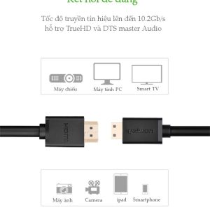 Dây cáp HDMI mini sang HDMI 1.4 thuần đồng 19+1 dài 1-3M HD108