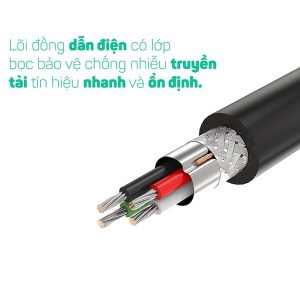 UGREEN US129 Cáp nối dài USB 3.0, Tương Thích Rộng, Chống Gỉ, Đầu Mạ Vàng 9 Dây nối dài USB 3.0 dạng dây dẹt và tròn, dài 1-3M, tốc độ truyền tải lên đến 5Gbps UGREEN US129