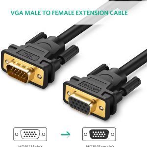 Dây nối dài VGA đực sang cái 3+6 OD8.0MM dài 2-3m UGREEN VG103