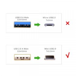 Dây cáp chuyển USB sang Mini USB đầu mạ vàng UGREEN US132
