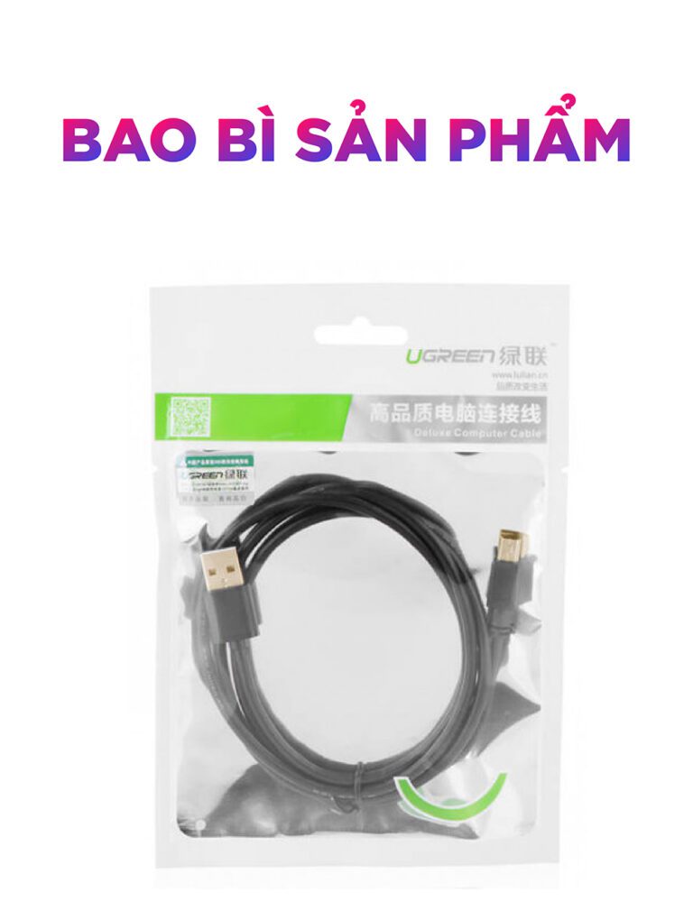 Dây cáp chuyển USB sang Mini USB đầu mạ vàng UGREEN US132