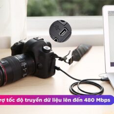 Dây cáp chuyển USB sang Mini USB đầu mạ vàng UGREEN US132