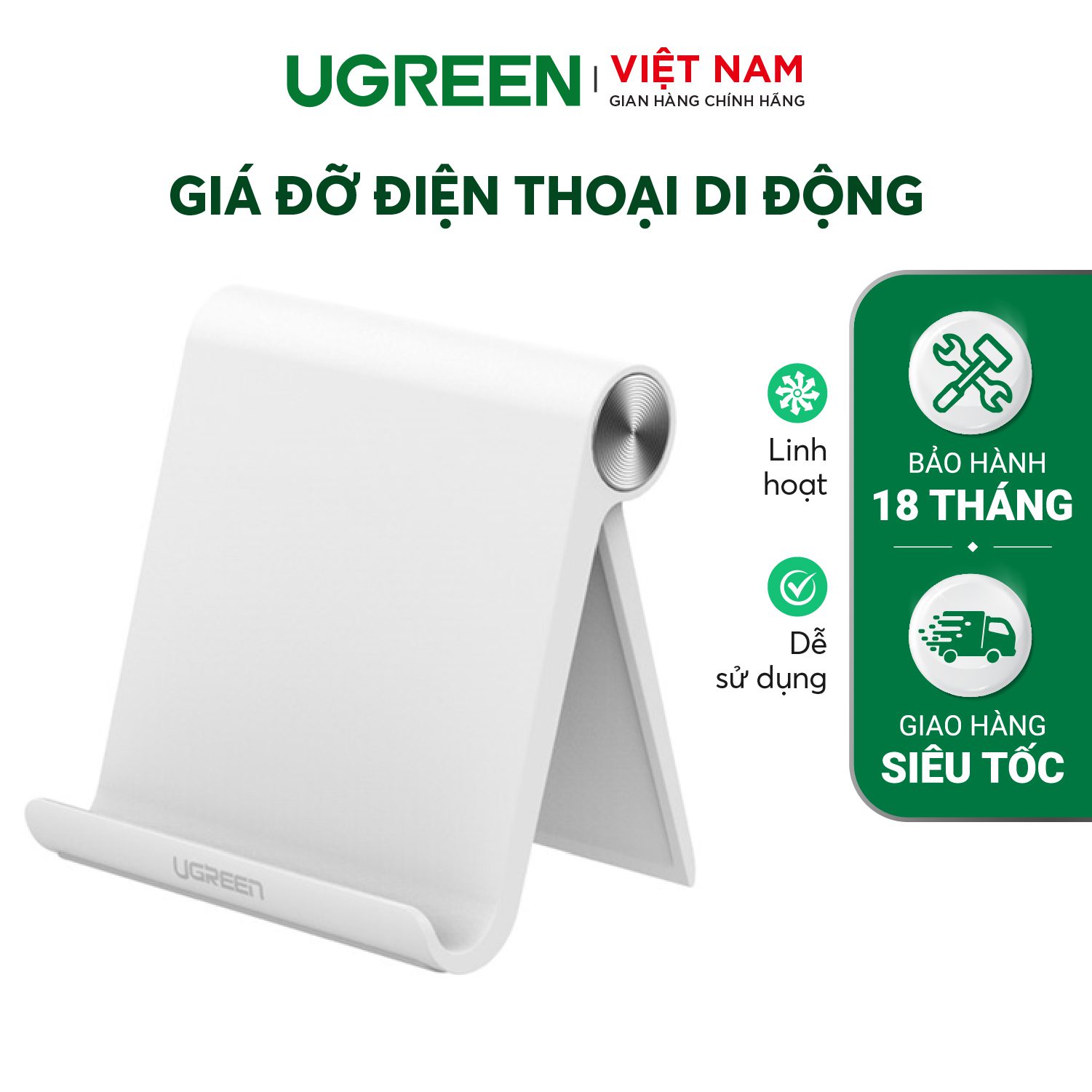 Giá đỡ Điện thoại/Máy tính bảng năng động cho iPhone 11 Pro Max XS XR 8 Plus 6 7 5 Samsung Galaxy S10 S9 S8 S7 Edge S6... UGREEN LP106 30285 – Ugreen Việt Nam