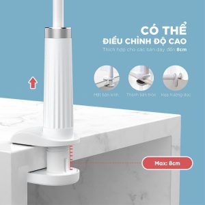 Giá đỡ điện thoại UGREEN LP113 15 Giá đỡ điện thoại UGREEN LP113 - Dạng cổ ngỗng dài 90cm - Kẹp khe bàn chắc chắn, dễ dàng tùy chỉnh góc xoay