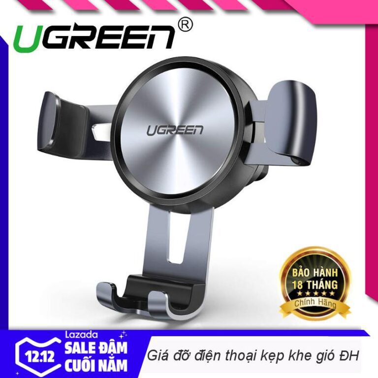 Giá đỡ điện thoại UGREEN LP130 Cắm khe gió điều hòa trên xe hơi kích thước từ 4.7 đến 6.5 inch - Hãng phân phối chính hãng - Hình ảnh 8