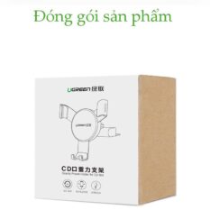 Giá đỡ điện thoại UGREEN LP144 - Kẹp khe đĩa CD trên ô tô - Tương thích màn hình kích thước từ 4-6.2 inch, chất liệu hợp kim nhôm