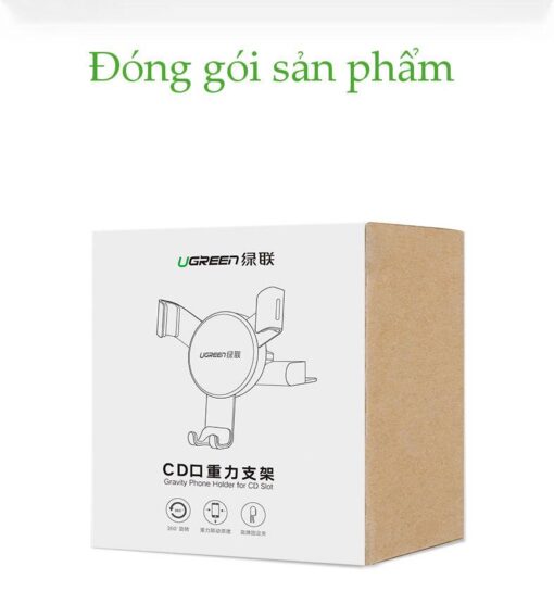 gia do dien thoai ugreen lp144 kep khe dia cd tren o to tuong thich man hinh kich thuoc tu 4 62 inch chat lieu hop kim nhom 5