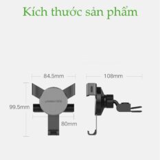 Giá đỡ điện thoại UGREEN LP144 - Kẹp khe đĩa CD trên ô tô - Tương thích màn hình kích thước từ 4-6.2 inch, chất liệu hợp kim nhôm