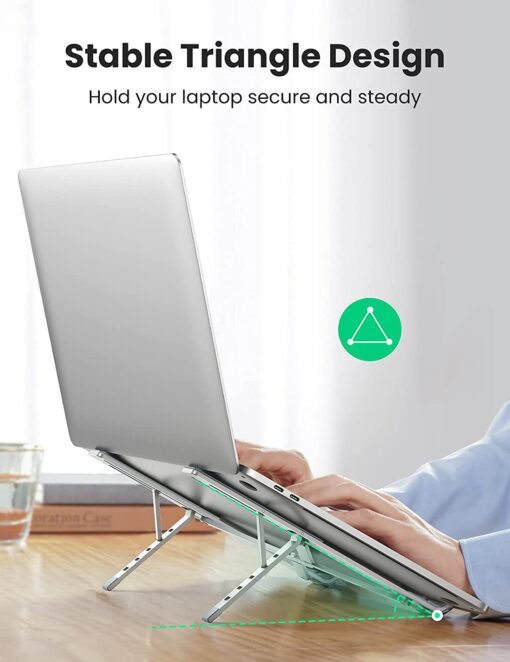 Giá đỡ laptop nhôm UGREEN LP309 LP451 - Điều chỉnh độ cao, đệm silicon chống xước - Tản nhiệt tốt cho laptop