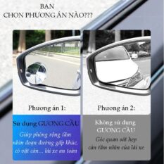 Gương cầu phụ chiếu hậu cho xe hơi, đường kính 5cm, bề mặt tráng Nano chống nước, giảm điểm mù cho lái xe UGREEN LP194 60971