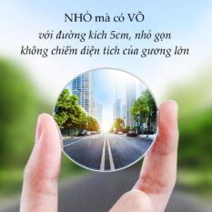 Gương cầu phụ chiếu hậu cho xe hơi, đường kính 5cm, bề mặt tráng Nano chống nước, giảm điểm mù cho lái xe UGREEN LP194 60971