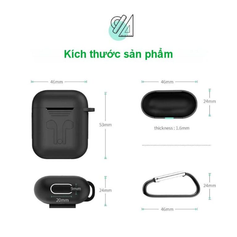 Hộp bảo vệ Airpods UGREEN 50867 - Chất liệu Silicone