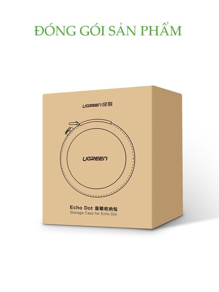 Hộp đựng loa Echo Dot UGREEN LP155 - Đựng phụ kiện đa năng, chất liệu vải bền chịu lực và chống shock tốt