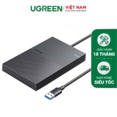 Hộp đựng ổ cứng 2,5 inch Type C UGREEN 30719 cao cấp (Cáp liền)