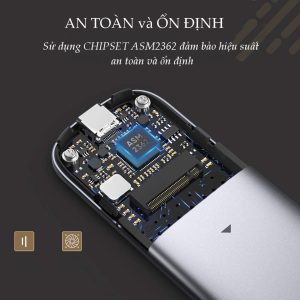 Hộp đựng ổ cứng UGREEN CM238 - Tương thích M2 SATA NGFF/NVME B-Key / M-Key và M+B Key 2280/2260/2242/2230 13 Hộp đựng ổ cứng UGREEN CM238 - Tương thích M2 SATA NGFF/NVME B-Key / M-Key và M+B Key 2280/2260/2242/2230