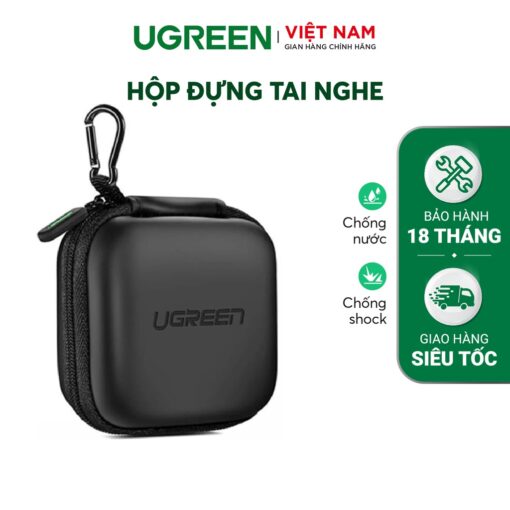hop dung phu kien ugreen 40816 chong soc chong nuoc day keo kem moc khoa ben bi