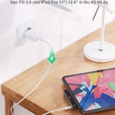 Hub chuyển đổi iPad Pro UGREEN 70688 - Mở rộng cổng 3.5mm, HDMI, USB 3.0 , PD100W - Tương thích iPad Pro 2018 2020