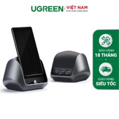 Hub Type C UGREEN CM181 - Mở rộng sang 3 cổng USB 3.0, HDMI, hỗ trợ PD, kiêm chức năng giá đỡ, cốc sạc cho điện thoại thông minh