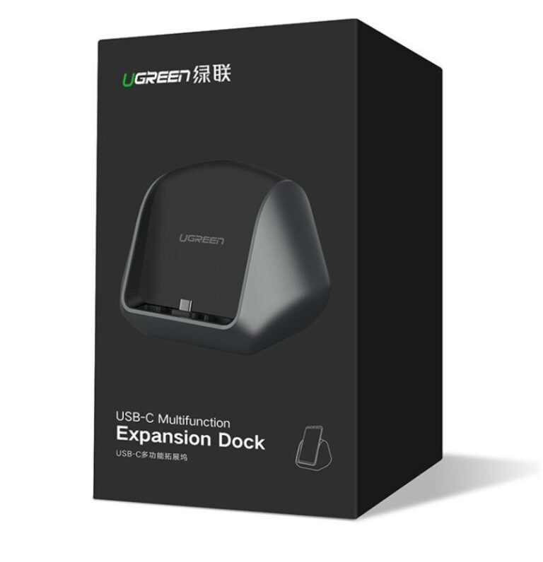 Hub Type C UGREEN CM181 - Mở rộng sang 3 cổng USB 3.0, HDMI, hỗ trợ PD, kiêm chức năng giá đỡ, cốc sạc cho điện thoại thông minh