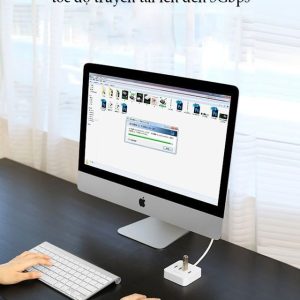 Hub USB 3.0 ra 4 cổng USB 3.0 hỗ trợ nguồn DC 5V/2A dài 0,5-1.5m UGREEN CR118 10 Hub USB 3.0 ra 4 cổng USB 3.0 hỗ trợ nguồn DC 5V/2A dài 0,5-1.5m UGREEN CR118